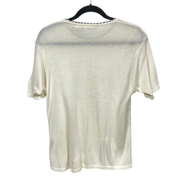 The Villager Cream Sweater Top, Size Petite Small, Vintage 1960's Feminine - Picture 5 of 10